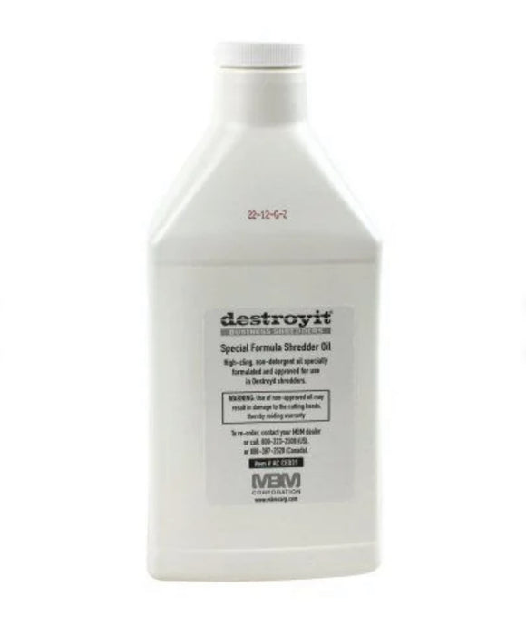 MBM DestroyIt Shredder Oil - 1 Quart Bottle (6pk) ACCED21/6