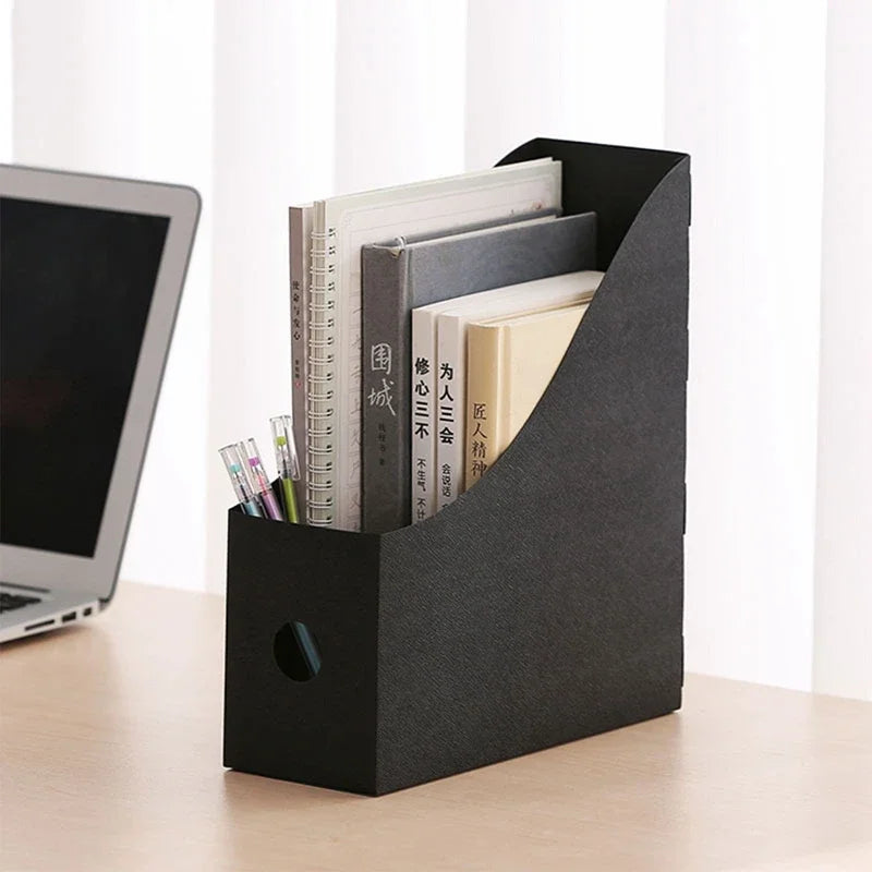 Office Document Storage Box – Folding Desktop Organizer for Files & Books