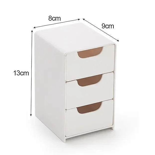 compact desk organizer holding pens notes and office supplies