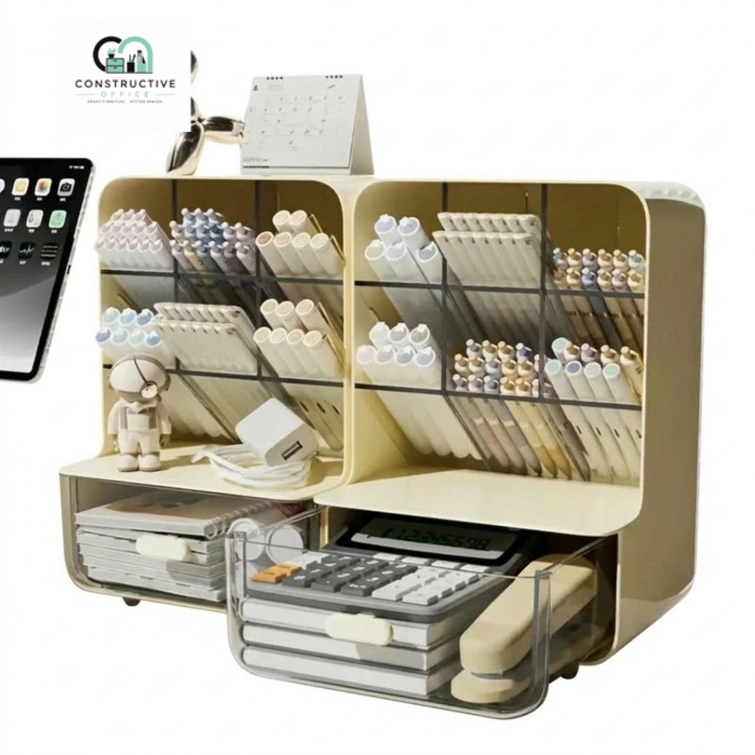 Multi-Layer Desk Organizer with large capacity stationery storage