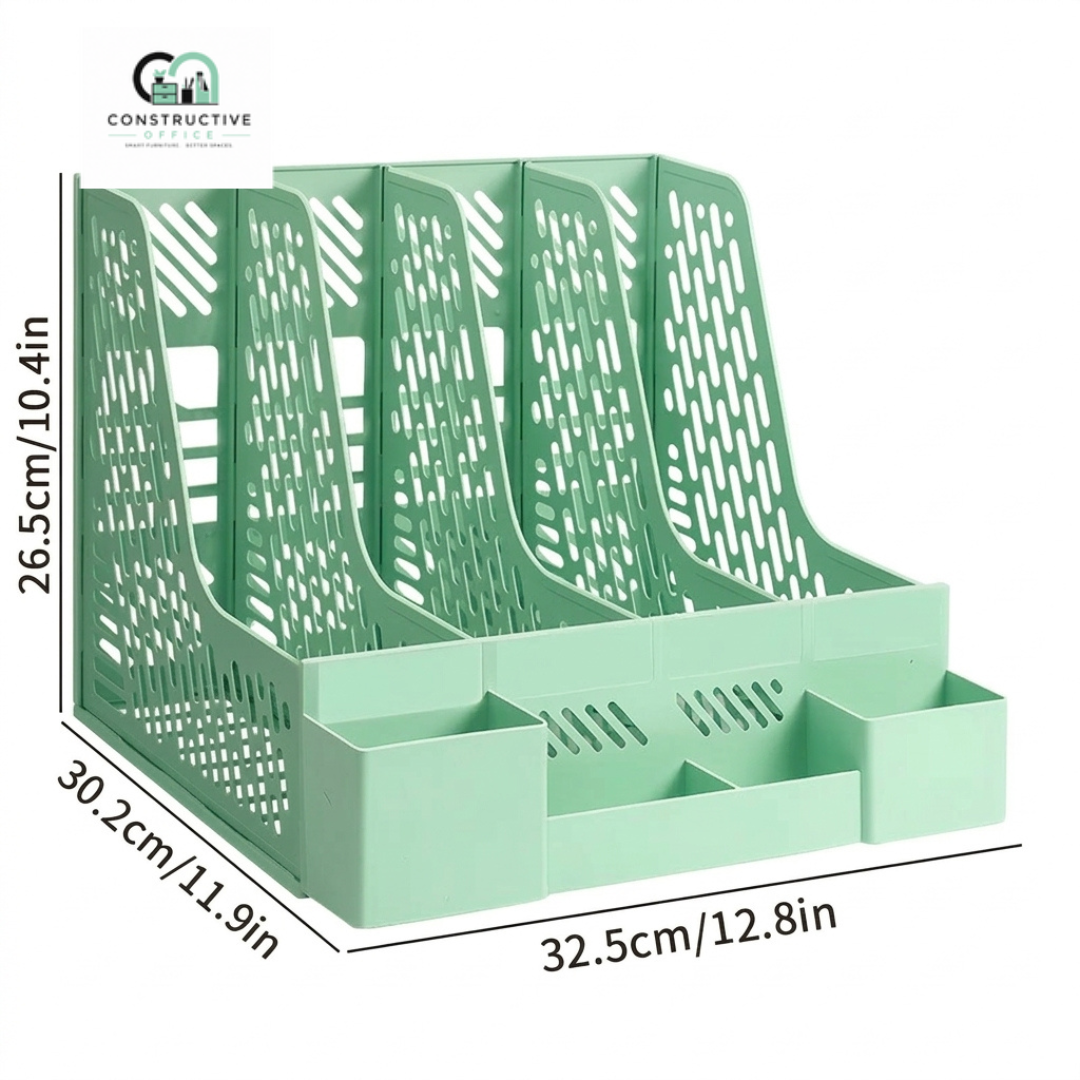 Desktop file organizer PP document holder for home office desk