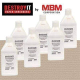 MBM Destroyit 6 Quarts of Paper Shredder Oil (case of 6 x 1 quart bottles) - CED21/6