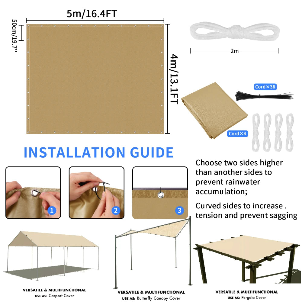 multi-size outdoor waterproof canopy