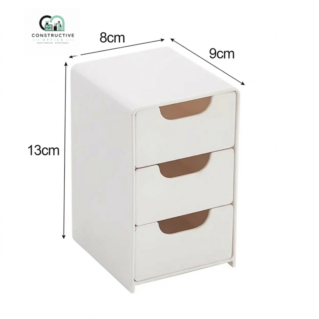 3 Tier Desktop Organizer storing school supplies and desk accessories