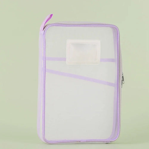 A4 Stationery Storage Bag – Double Layer Mesh Zipper Organizer Pouch