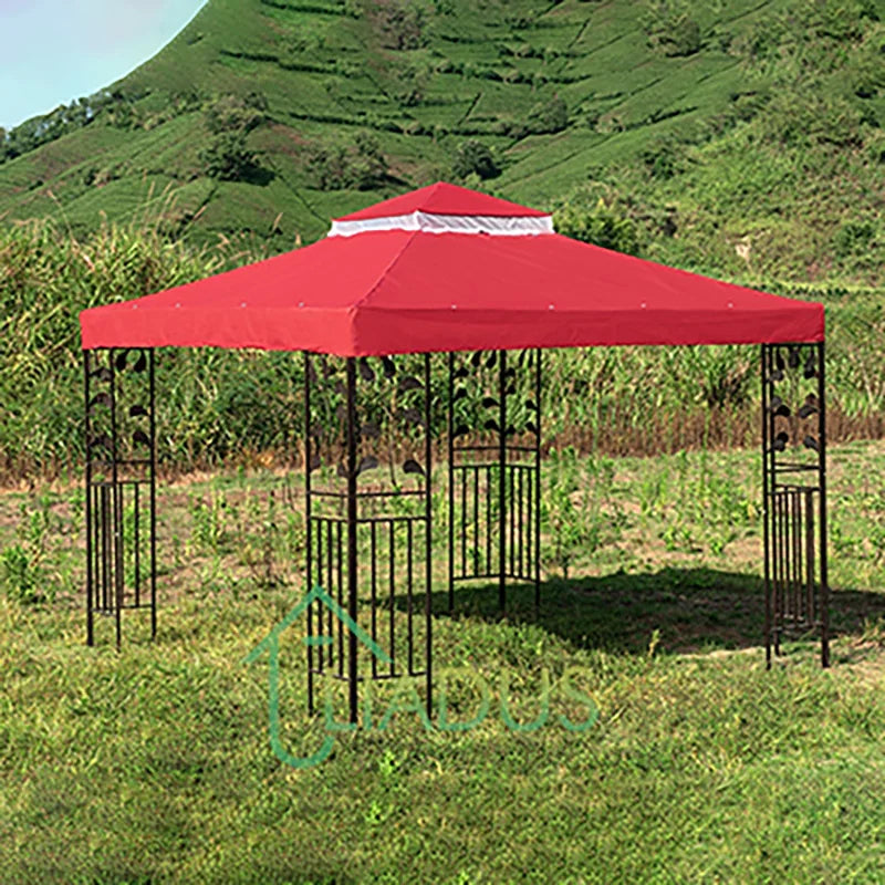 multicolor outdoor gazebo double roof garden shelter
