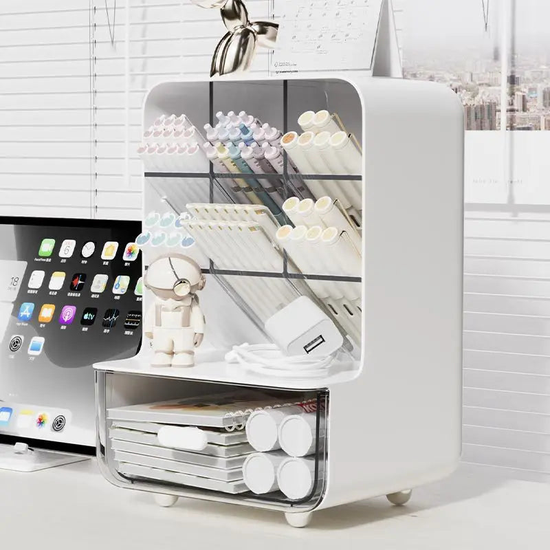 Multi-Layer Desk Organizer – Large Capacity Stationery & Office Supplies Holder