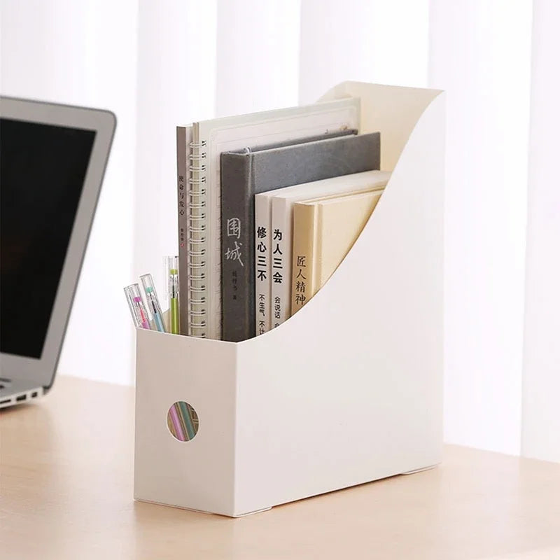Office Document Storage Box – Folding Desktop Organizer for Files & Books