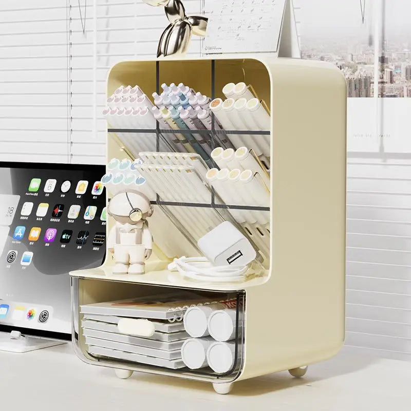 Multi-Layer Desk Organizer – Large Capacity Stationery & Office Supplies Holder