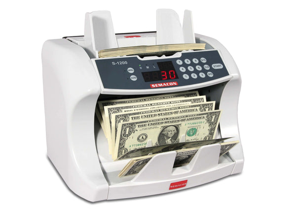Semacon S-1200 Bank Grade Currency Counter with Batching