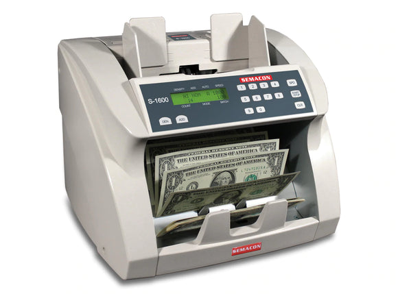 Semacon S-1600 Bank Grade Currency Counter with Batching