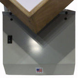Lassco LJ-4 Single Bin 17 x 17 x 4-1/4 Inch Full Ream Heavy Duty Table Top Paper Jogger