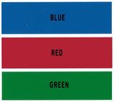 Cummins Allison 288 Tri-Color 3 Color Ink Roller or Ink Roll in BLUE|RED|GREEN