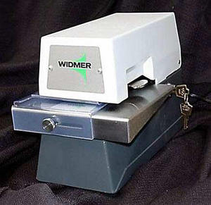 Widmer R-3-S Check Signer and Changeable Signature Stamper w Guide